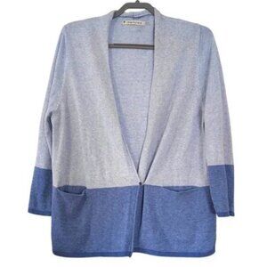 Mansted colorblock long sleeve knitted cardigan sweater size L